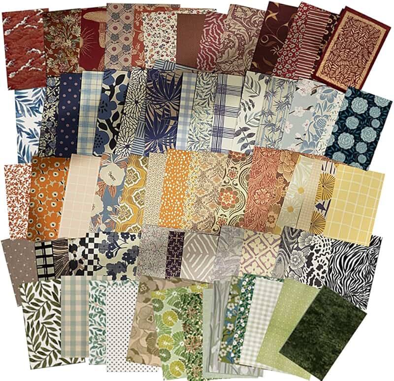 500 Sheets Vintage Scrapbook Paper for Crafts