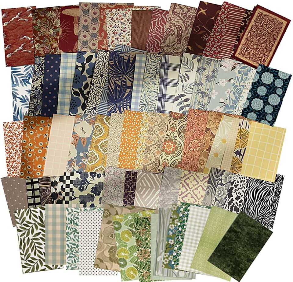 500 Sheets Vintage Scrapbook Paper for Crafts