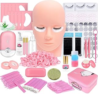 Lash Extension Practice Kit with Mannequin Head and Tools