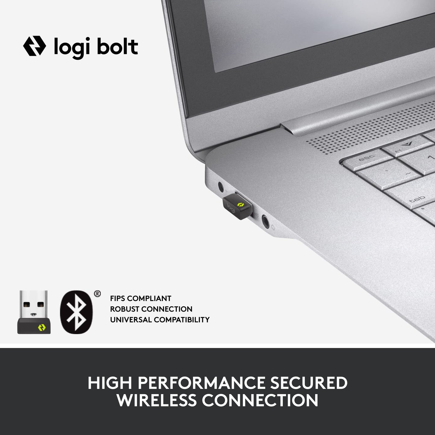 Ergo K860 Split Wireless Keyboard for Business - Ergonomic Design, Secured Logi Bolt Technology, Bluetooth, Globally , Windows/Mac/Chrome/Linux - Graphite