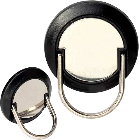 Two U-Shaped Sparkling Phone Ring Holders with 360° Rotation