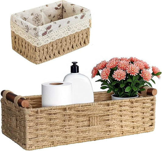 Large Cotton Rope Storage Basket for Toys and Blankets