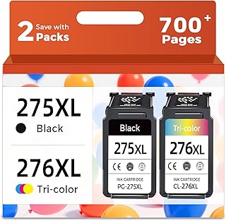 Black and color ink cartridge set for compatible printers