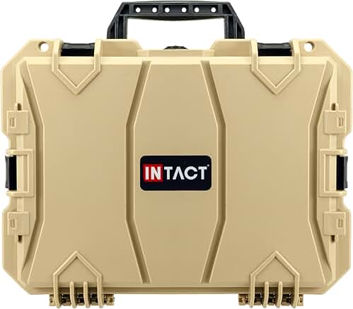 18-inch Durable Camera Case with Foam in Tan