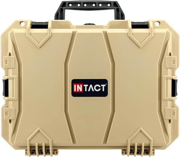 18-inch Durable Camera Case with Foam in Tan