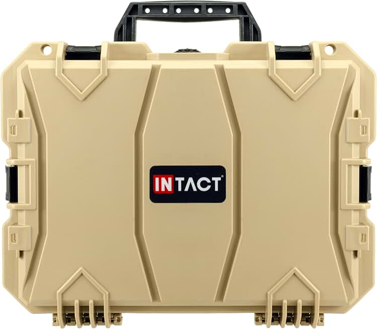 18-inch Durable Camera Case with Foam in Tan