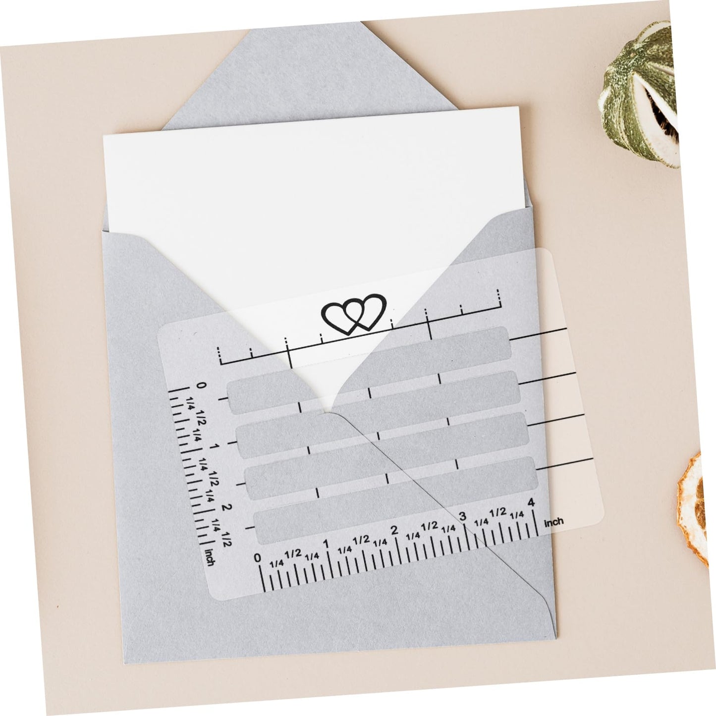 ClearCraft Lettering Envelope Set 4pcs Plastic Templates