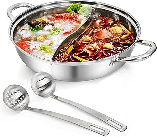 12-Inch Stainless Steel Hotpot with Divider