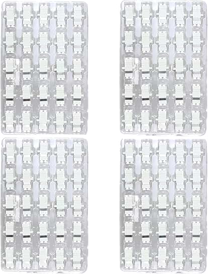 100-pack LC fiber optic duplex adapters