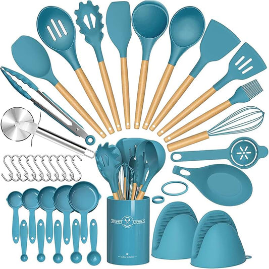 Silicone Slotted Turner for Cooking and Flipping