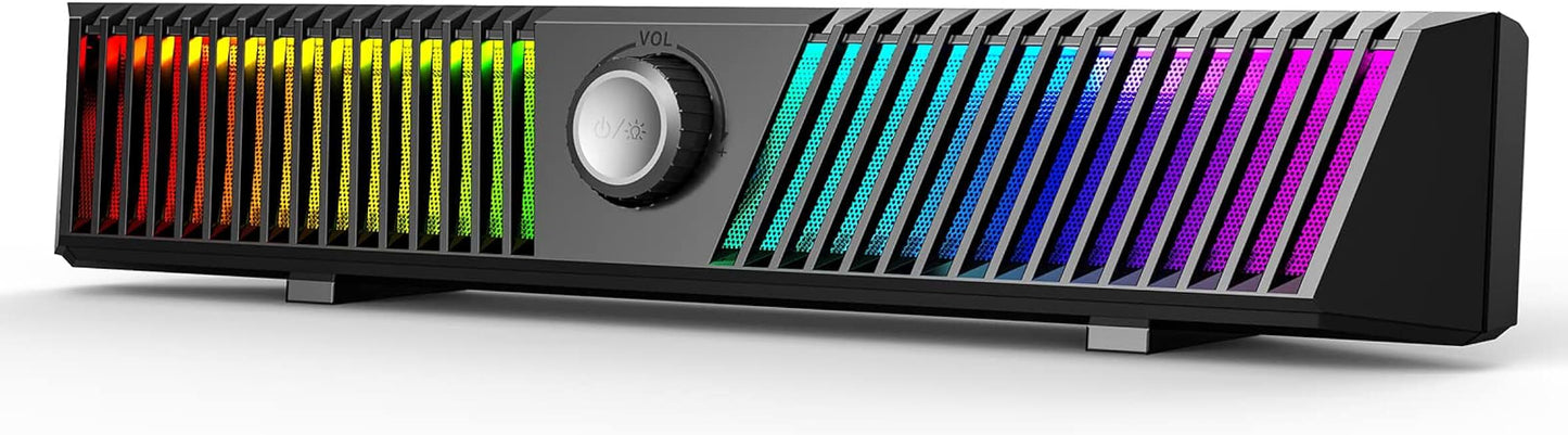 Small Computer Speakers with Bluetooth and Lighting