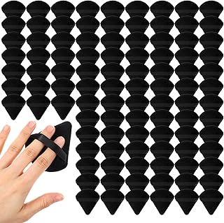 150 Black Triangle Powder Puffs for Face Makeup