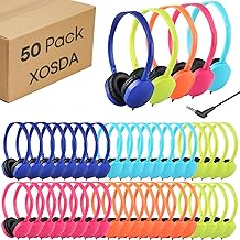 Bulk Kids and Student Wired Headphones, 50 Pack
