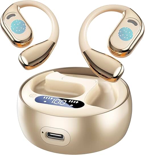Real-Time AI Translation Earbuds in Beige