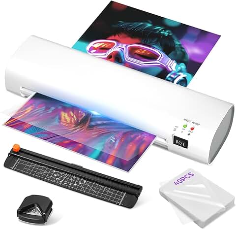 9-Inch Portable Laminator with Trimmer and Corner Rounding
