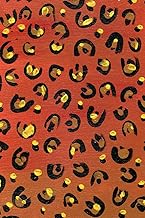Hand-painted 6x9 Leopard Print Notebook with 200 Pages