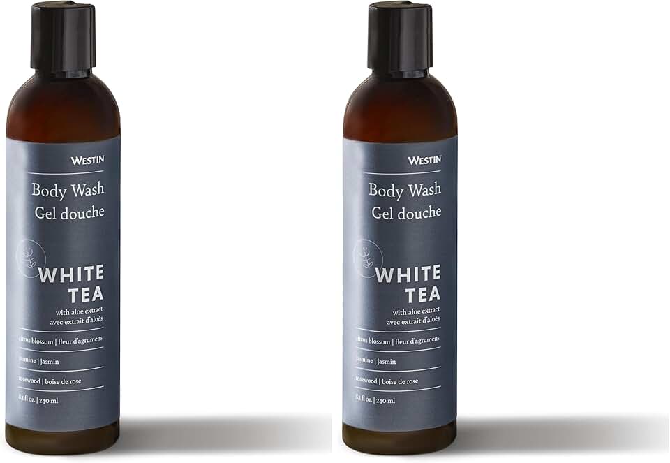 White Tea Aloe Body Wash, 8 oz, pack of 2