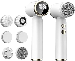 6-in-1 Waterproof LED Facial Cleansing Brush for All Skin Types