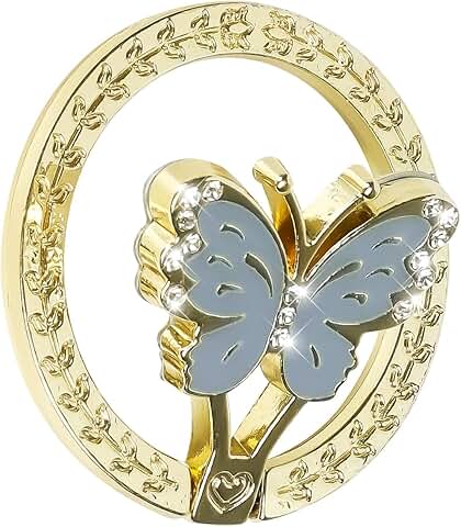 Glitter Butterfly Phone Ring Holder with Kickstand