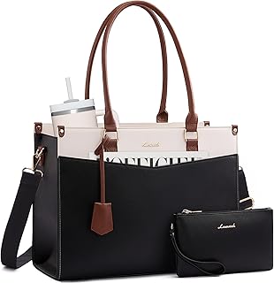 Women’s 2-in-1 Laptop Bag with Clutch and Cup Holder