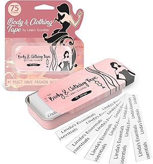 Double-sided fabric tape for clothing and skin, 75 pack