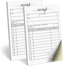 Two-Part Carbonless Receipt Pad, 2-Pack, 3.4x5.5