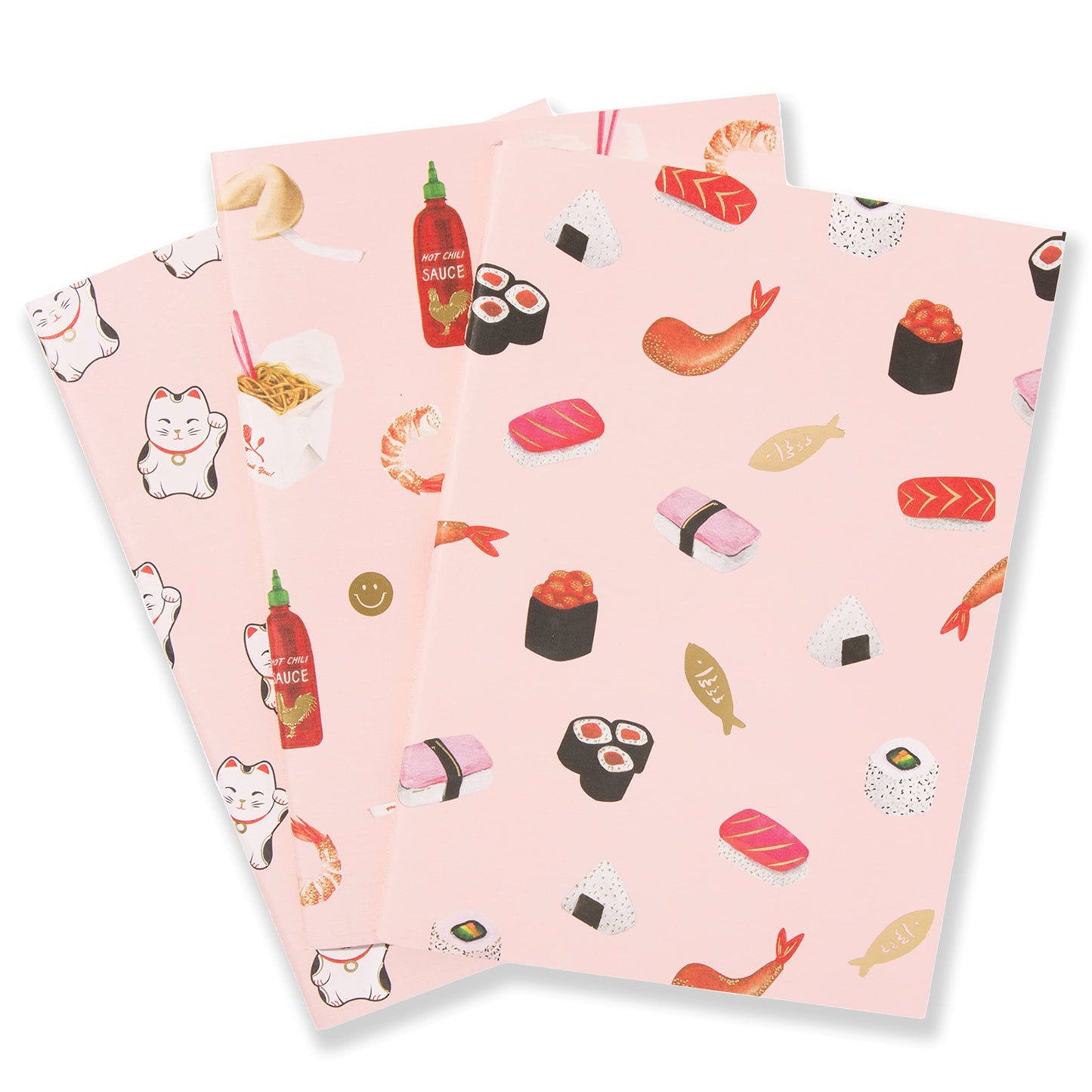Three Notebooks Set with Fun Designs