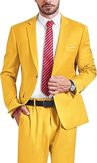 Men's Slim Fit 2-Piece Suit for Formal Events