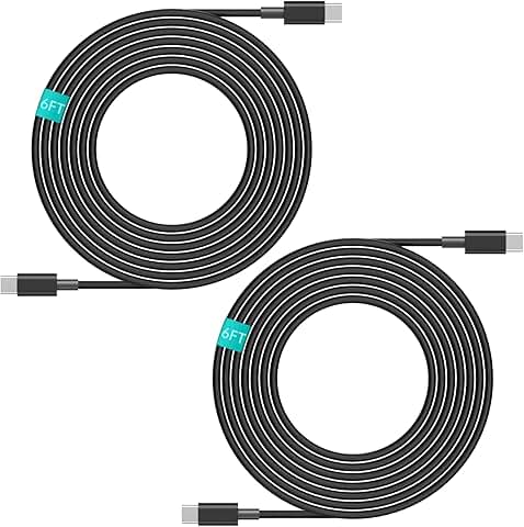 2-Pack 6FT USB C Cables for Fast Charging