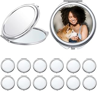 18 Pack Round Pocket Mirrors for Makeup and Travel