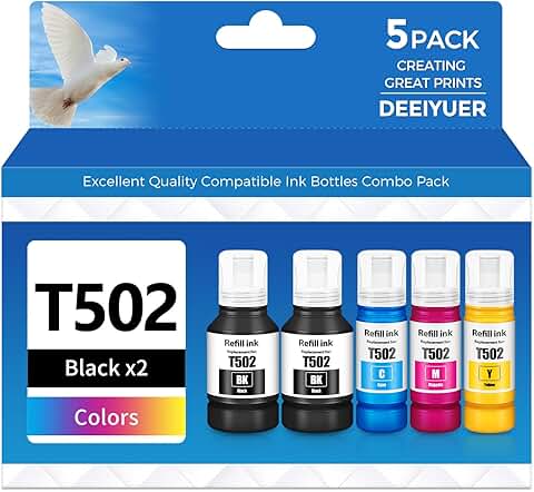 502 Ink Refill Bottles for Various Printer Models
