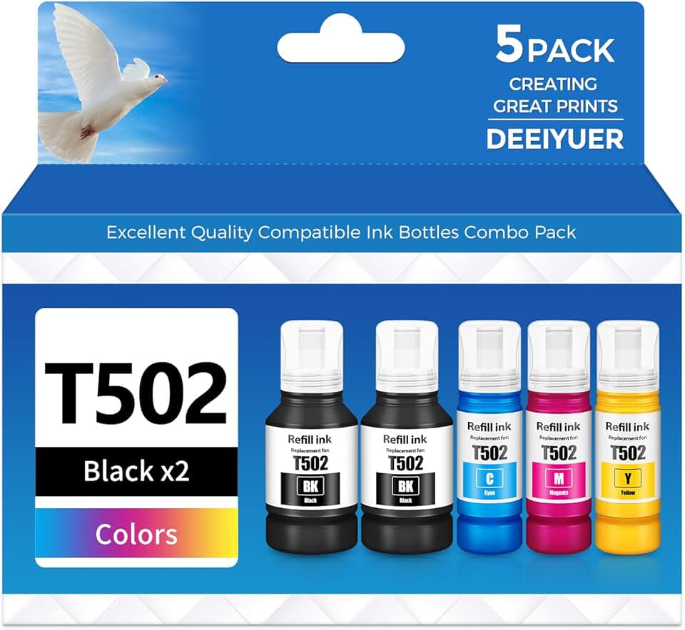 502 Ink Refill Bottles for Various Printer Models