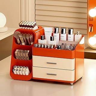 Large Capacity Makeup Organizer with Drawers