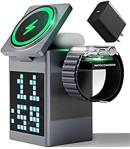 3-in-1 Wireless Charger with Bluetooth Speaker and Alarm