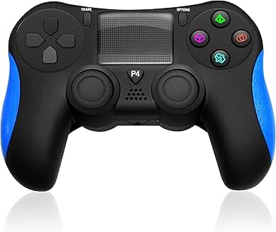 Wireless Game Controller with Vibration and LED Lights