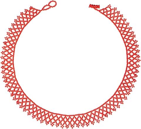 Trendy Beaded Necklace for Women with Seed Beads