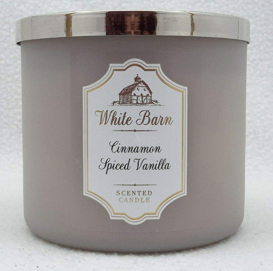CINNAMON SPICED VANILLA 3-Wick Candle with essential 14.5 oz  411 g