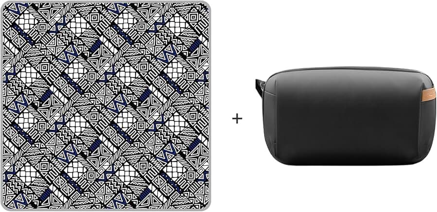 Black Protective Lens Wrap and Organizer Bag