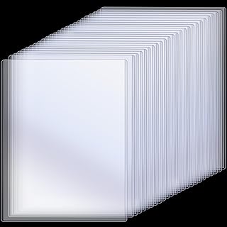 25 Clear Plastic Sheet Protectors for Documents