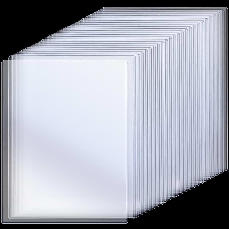 25 Clear Plastic Sheet Protectors for Documents