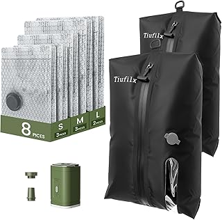 8+2 Pack Travel Vacuum Storage Bags with Pump