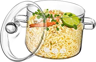 Heat-resistant soup pot with easy lid