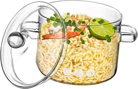 Heat-resistant soup pot with easy lid