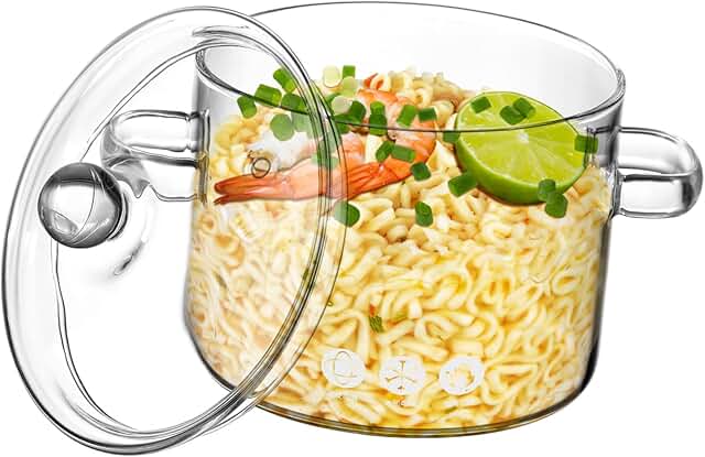 Heat-resistant soup pot with easy lid