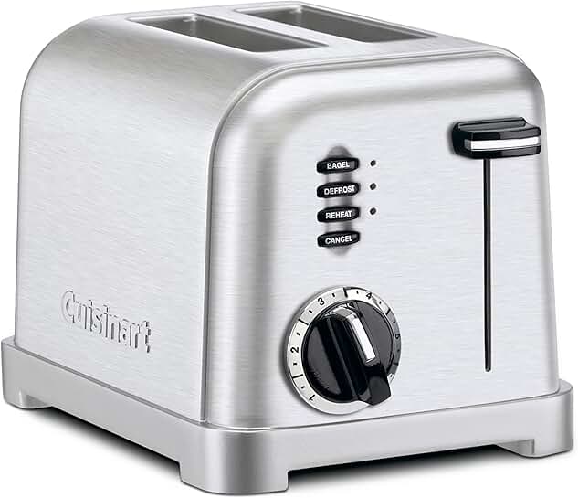 Metal 2-Slice Toaster in Brushed Stainless