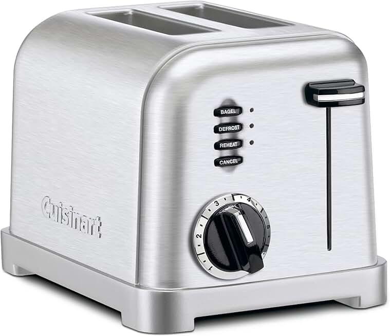 Metal 2-Slice Toaster in Brushed Stainless
