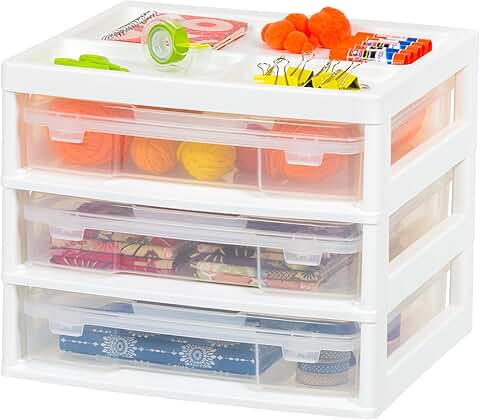 3-Tier Desk Storage for Office and Art Supplies