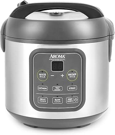 Digital Rice Cooker and Multicooker, 4-Cup Uncooked