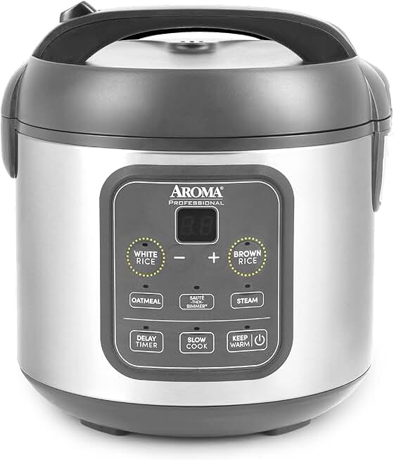 Digital Rice Cooker and Multicooker, 4-Cup Uncooked