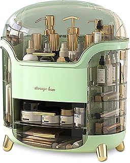 Green Portable Multi-Function Makeup and Jewelry Organizer